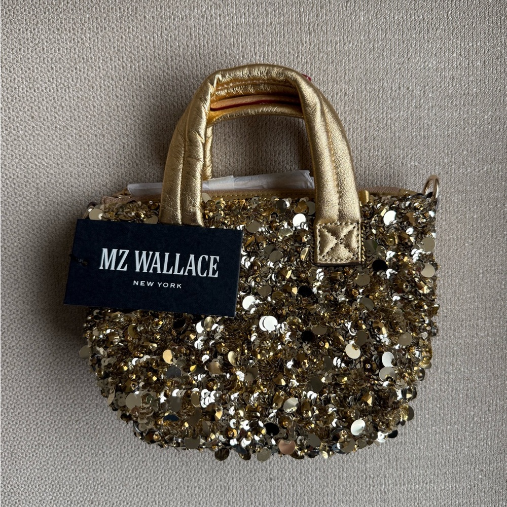 Gold Multi Sequin Petite Metro Tote